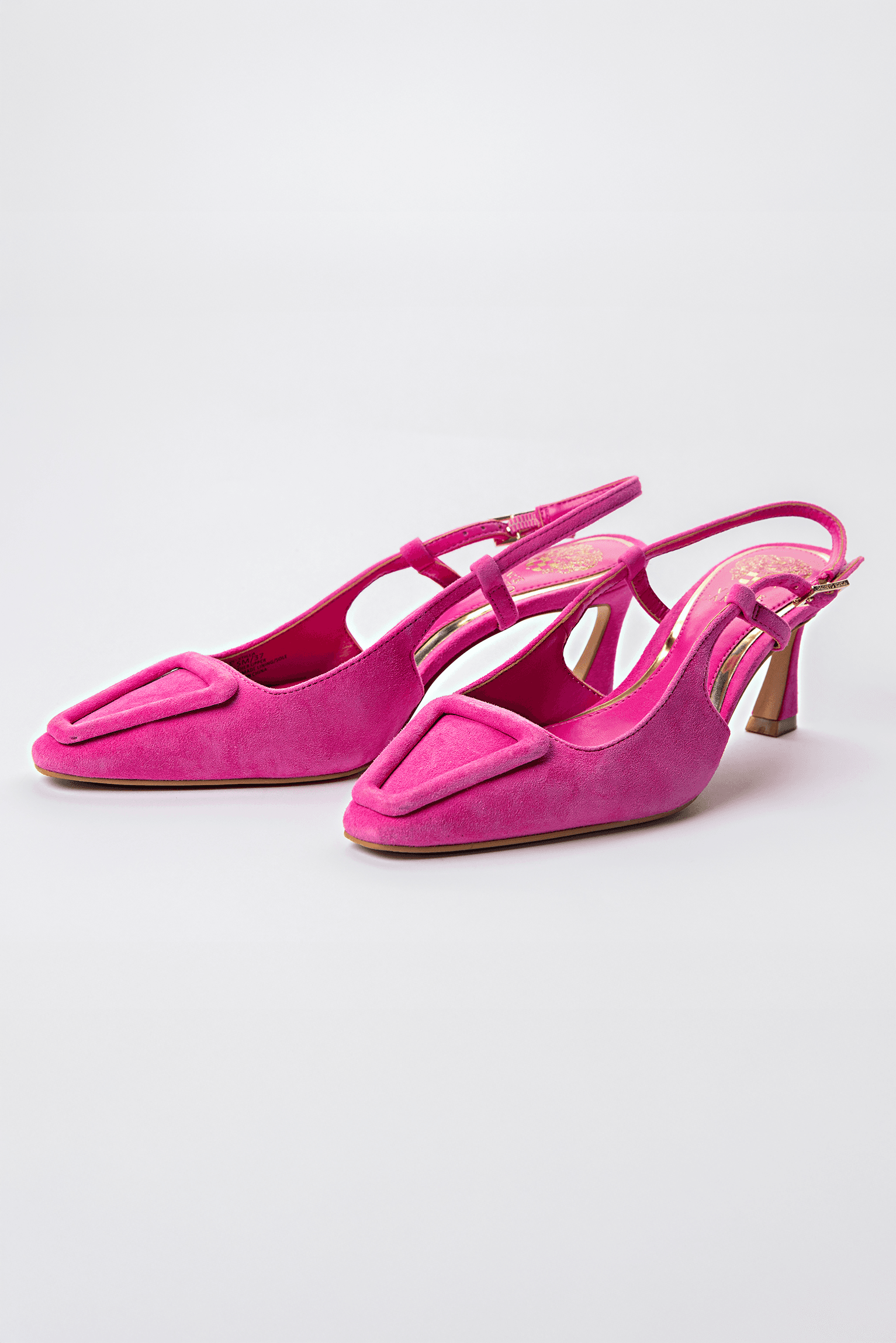 Vince Camuto Hot Pink Suede Slingback Heels