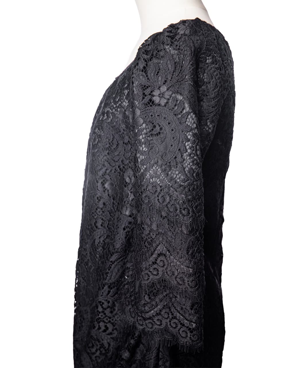 Leifsdottir Black Lace Shift Dress