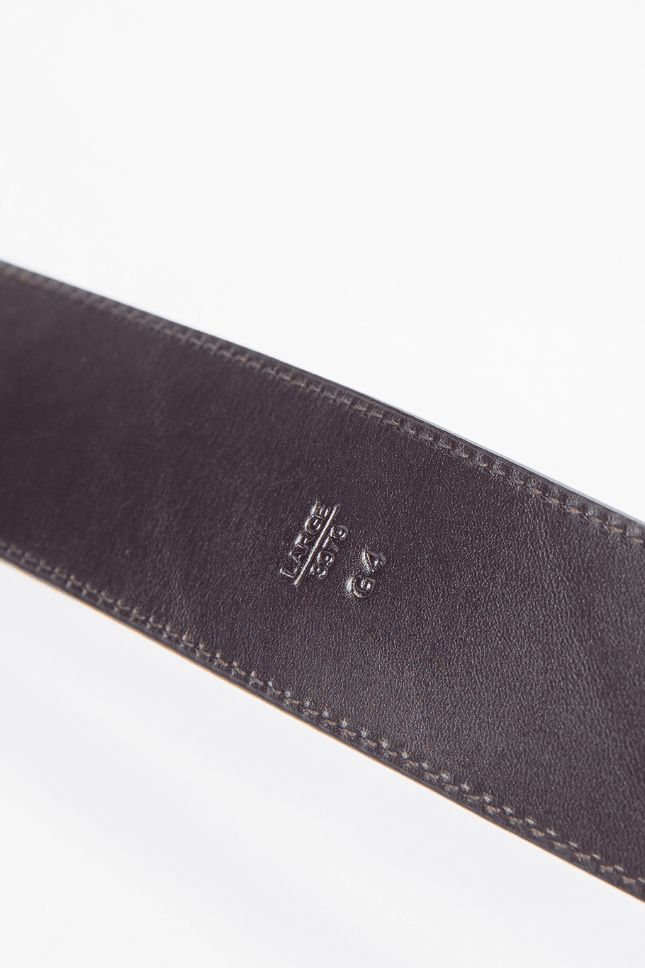 Coach Brown Suede Leather Belt with Brass Buckle