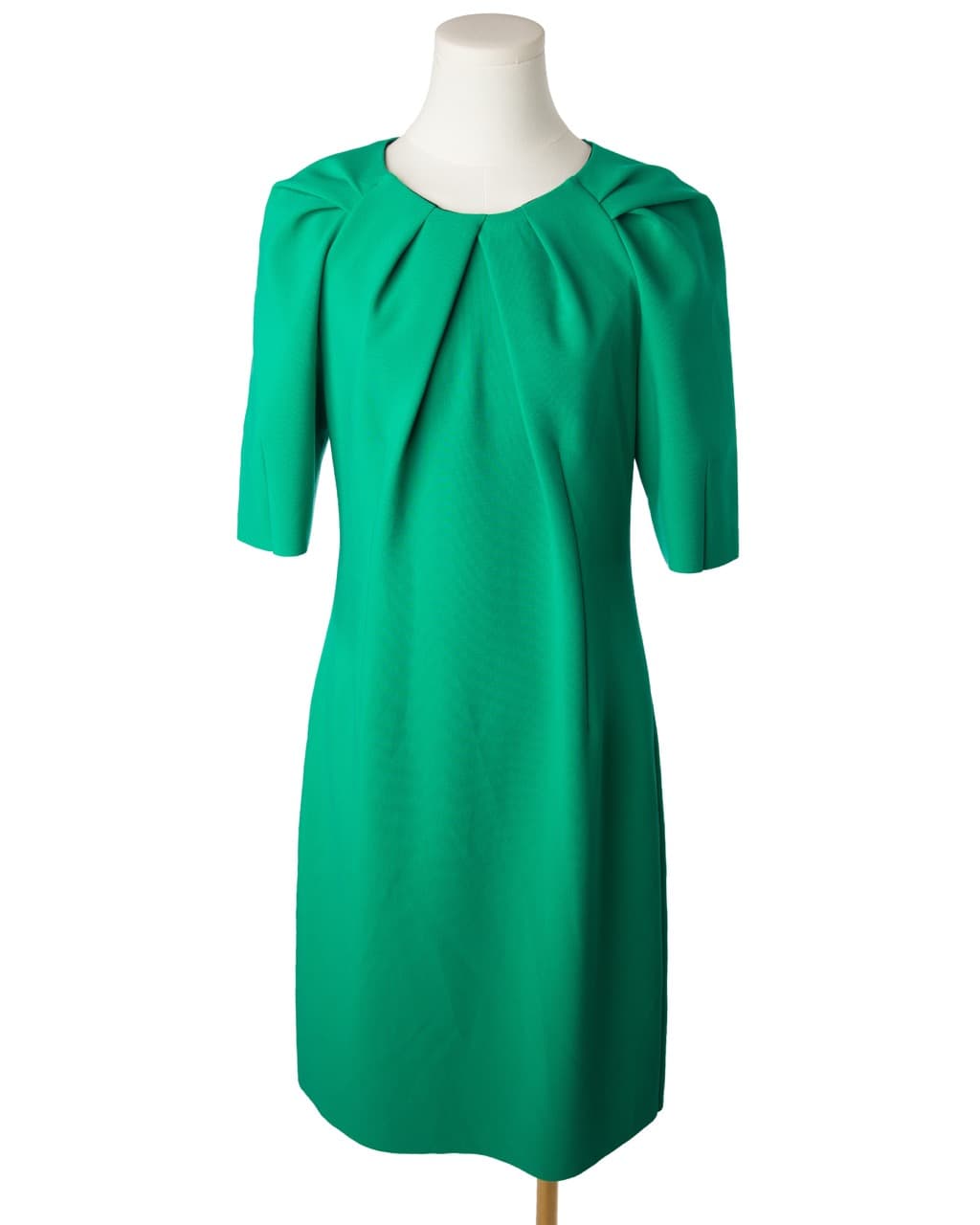 Kobi Halperin Green Pleated Shift Dress NWT