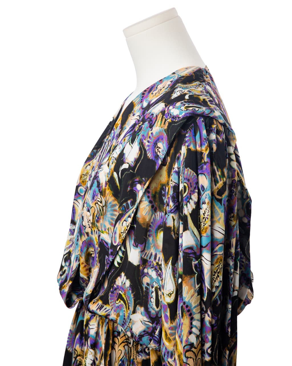 IRO Damie Silk-Blend Abstract Paisley Mini Dress