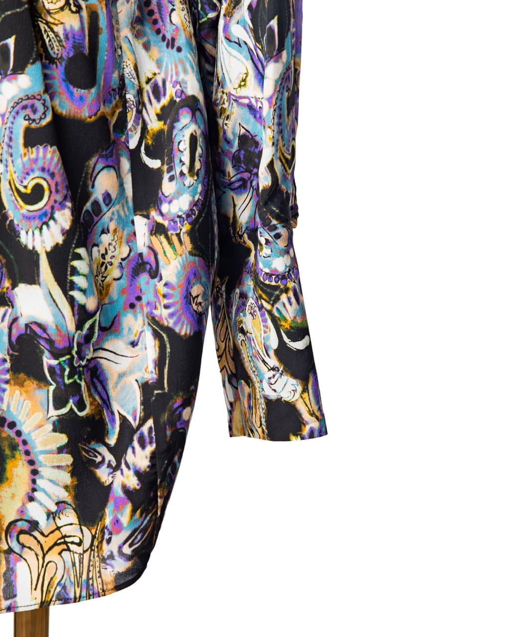 IRO Damie Silk-Blend Abstract Paisley Mini Dress