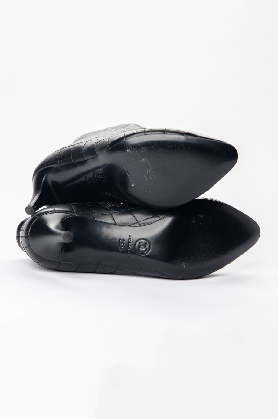 CHANEL Quilted Lambskin Ankle Booties | Authenticated