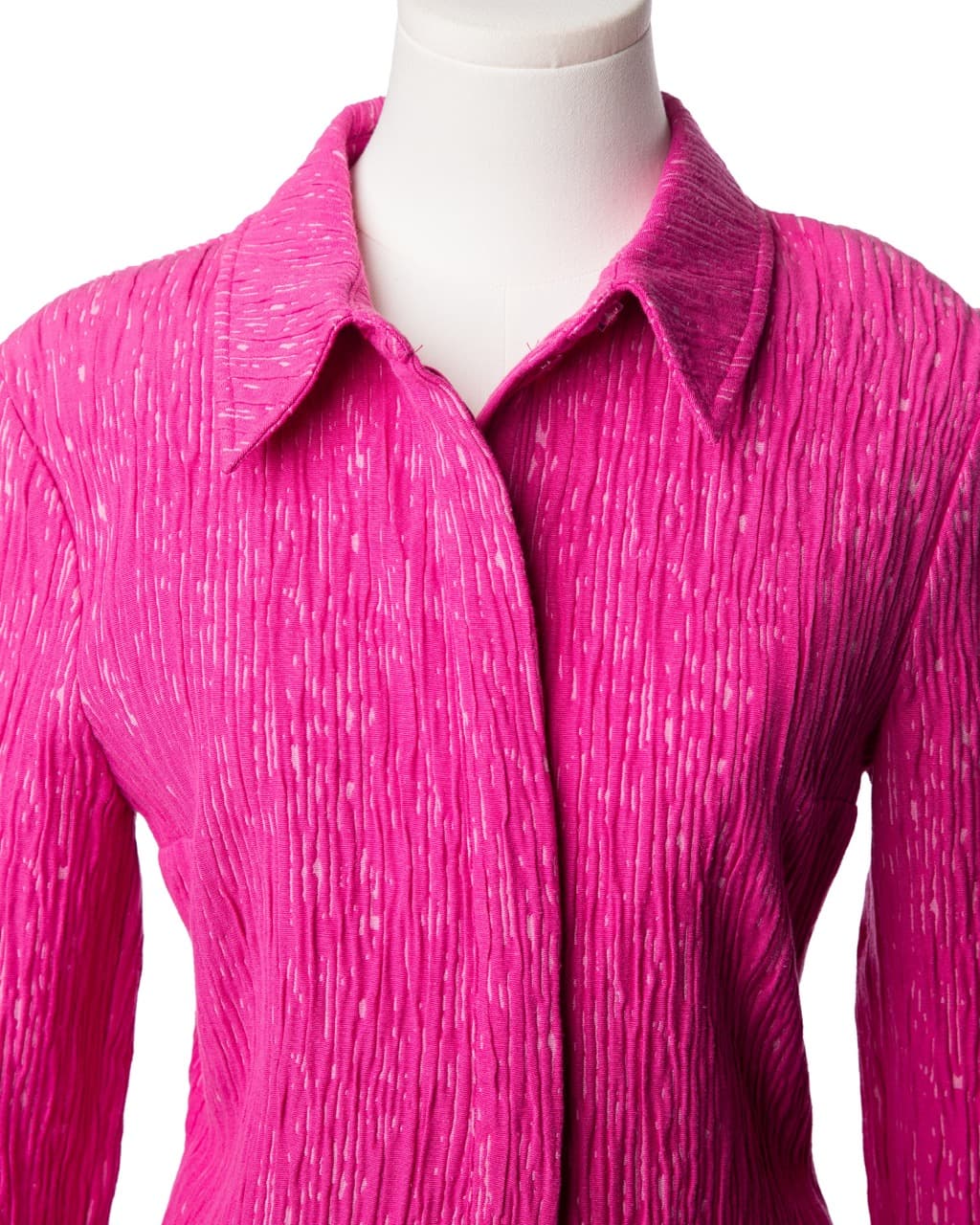 Stine Goya NWT Fuchsia Textured Lace-Up Back Shirt