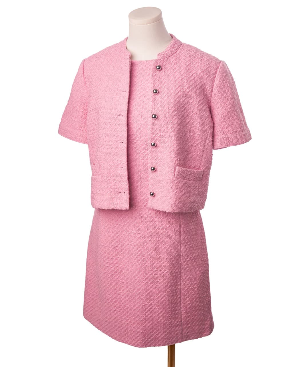 Derek Lam 10 Crosby Farah & Grace Pink Tweed Dress and Jacket Set