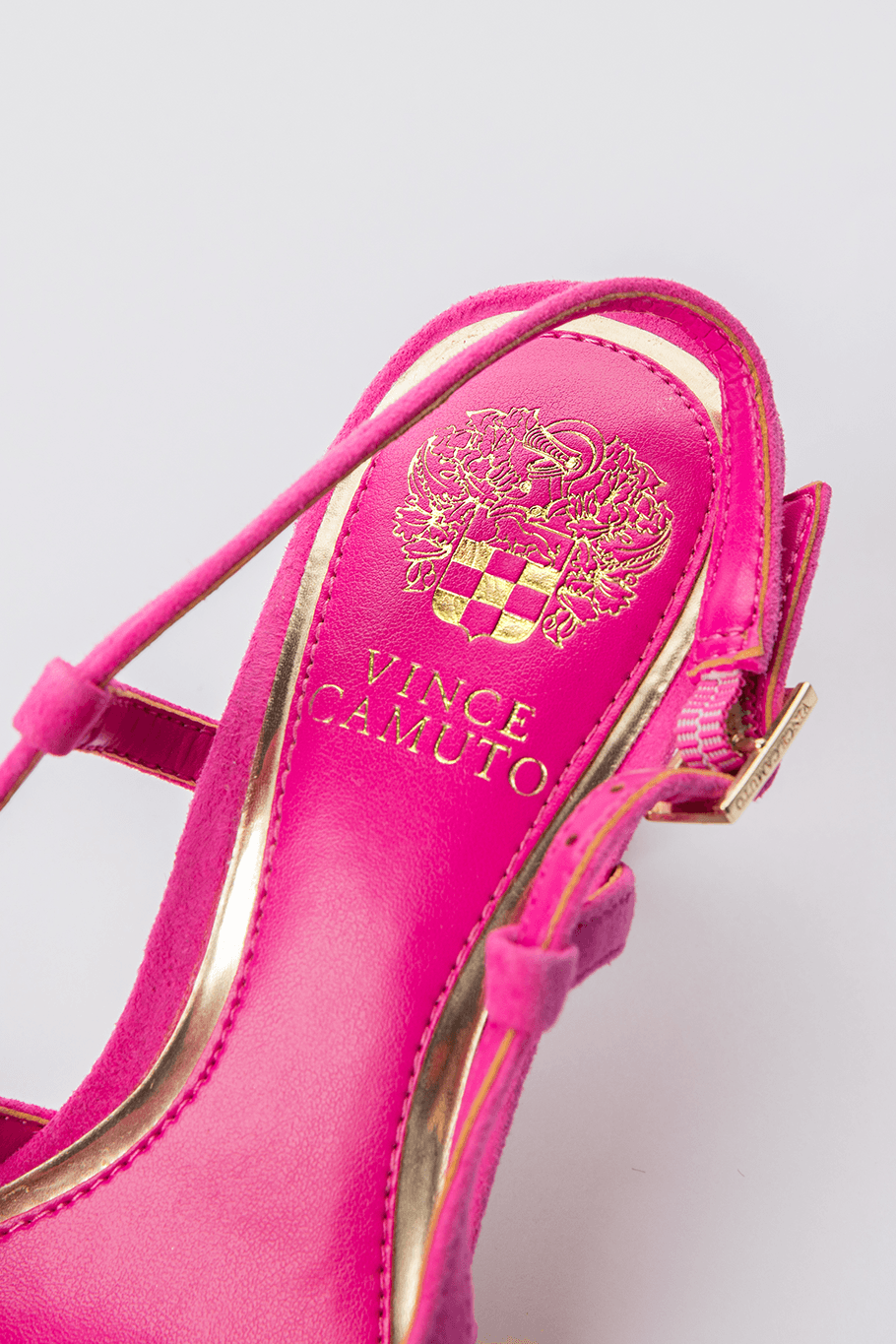 Vince Camuto Hot Pink Suede Slingback Heels