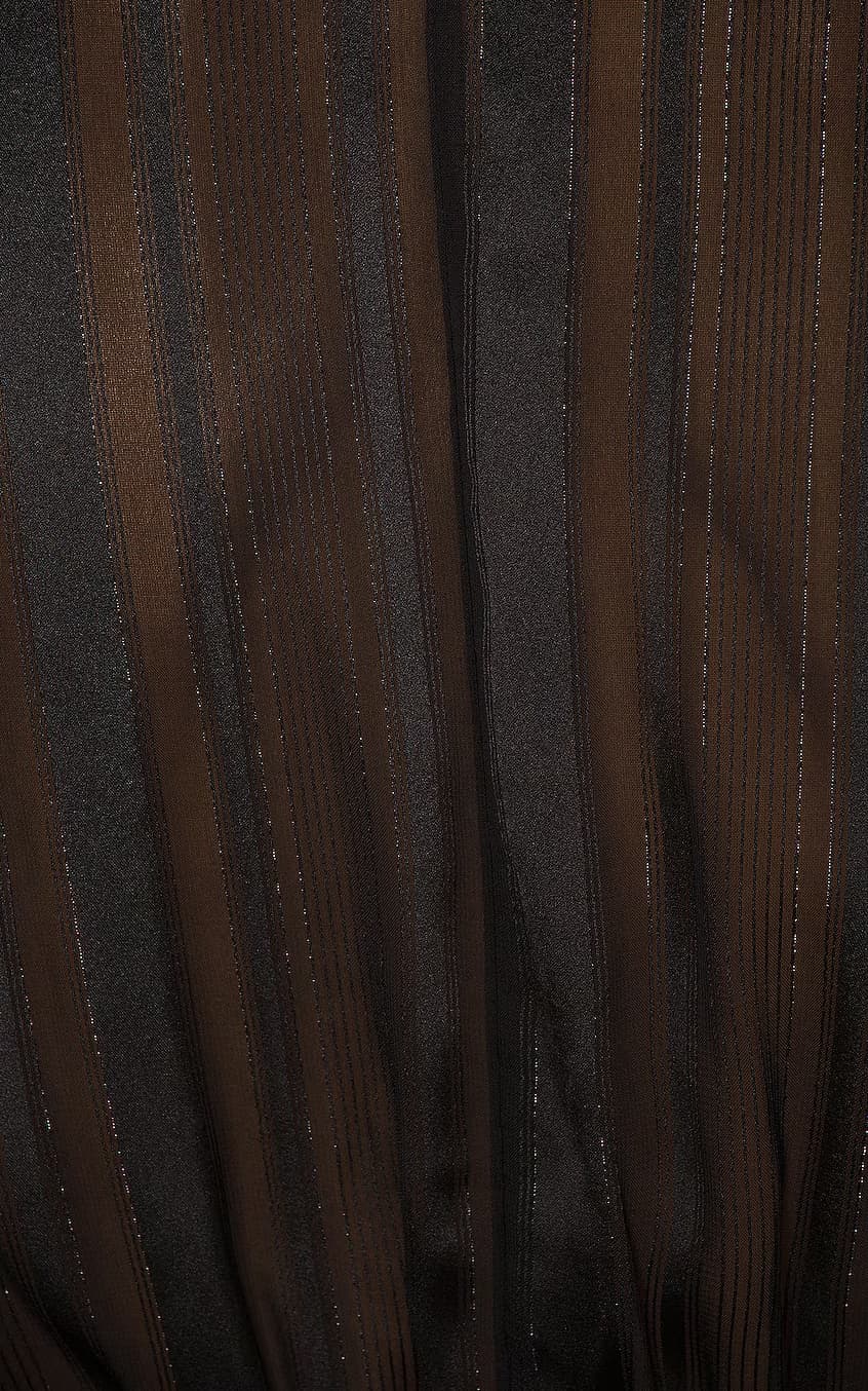 Camila Coelho “Amelia” Romper – Black Sheer Stripe