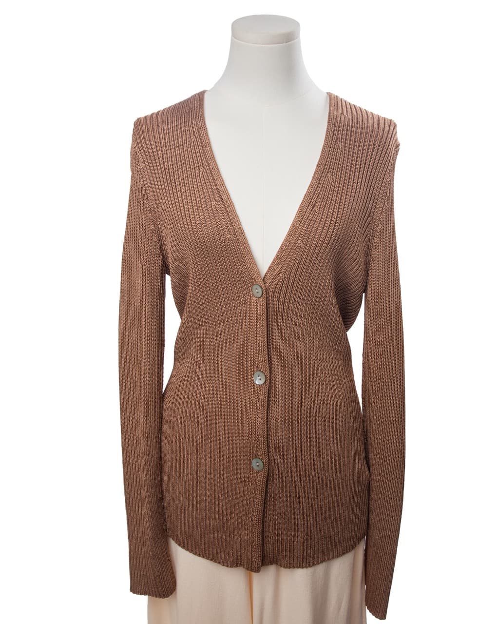 Vince Ribbed Knit Cardigan