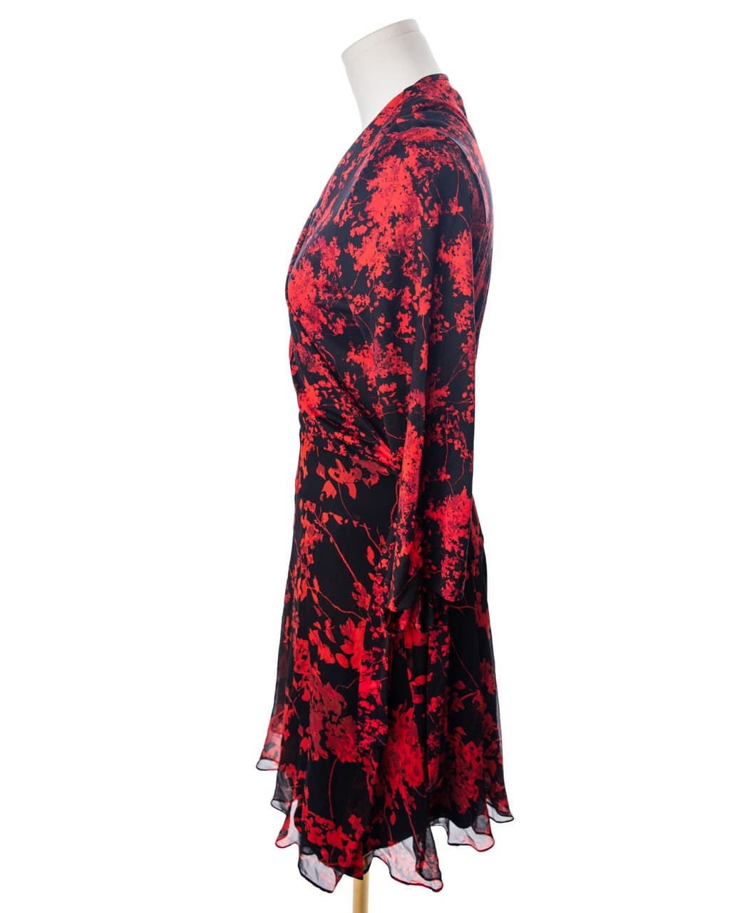 Diane von Furstenberg 100% Silk Floral Wrap Dress