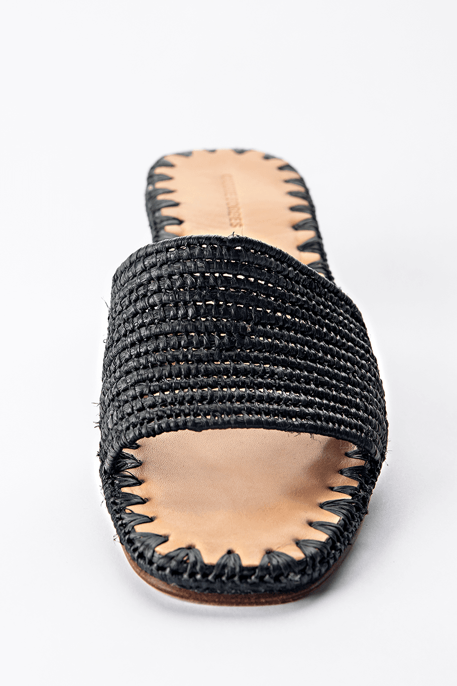 Handwoven Raffia Heeled Sandals by Carrie Forbes