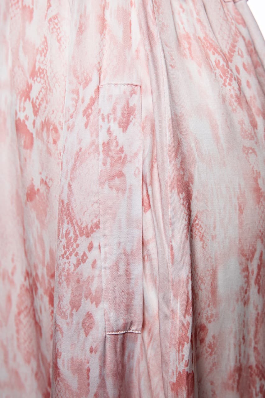 AllSaints Tate Masala Snake Print Midi Dress