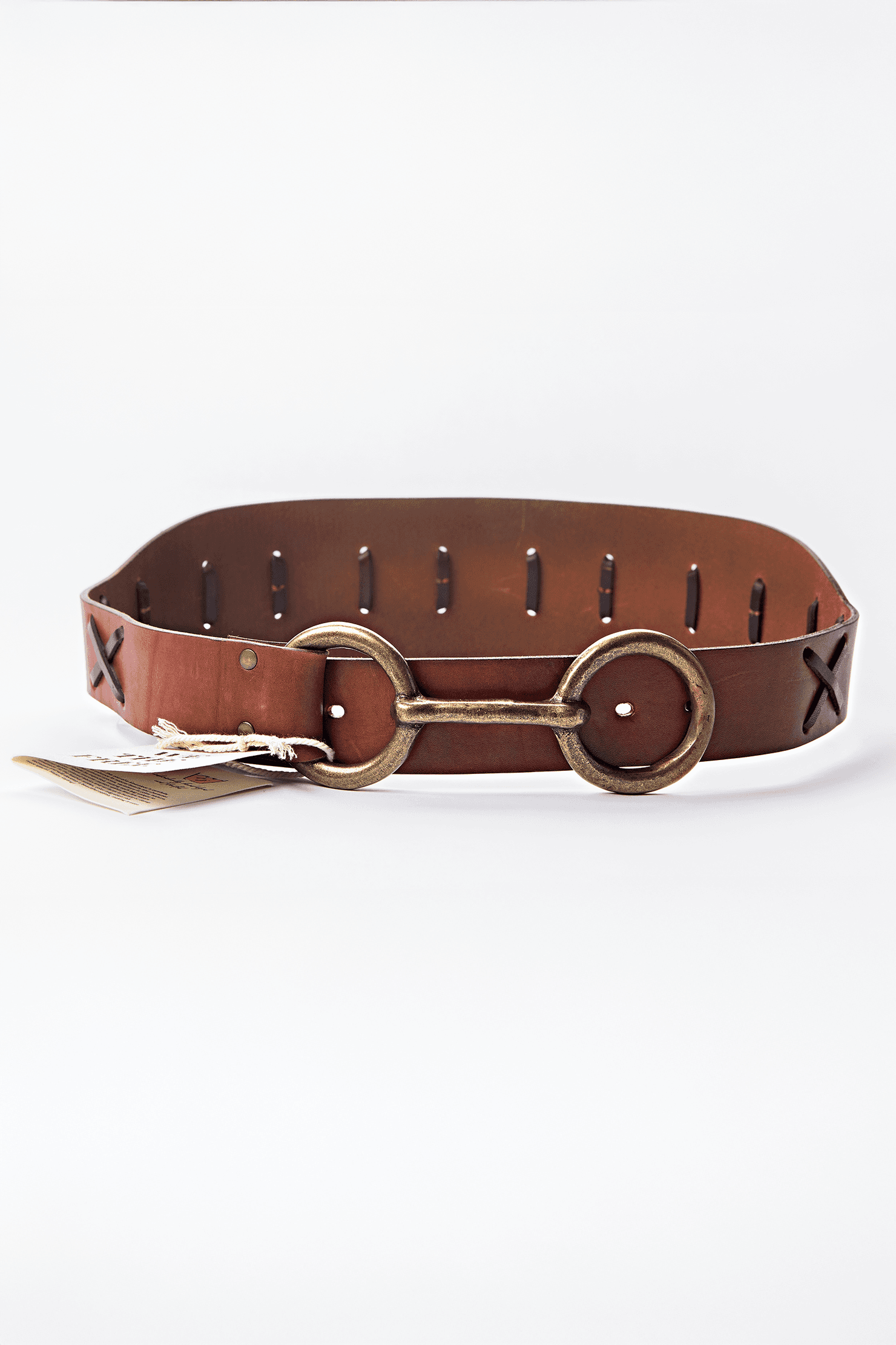 We The Free Wide Leather Statement Belt- New with Tags