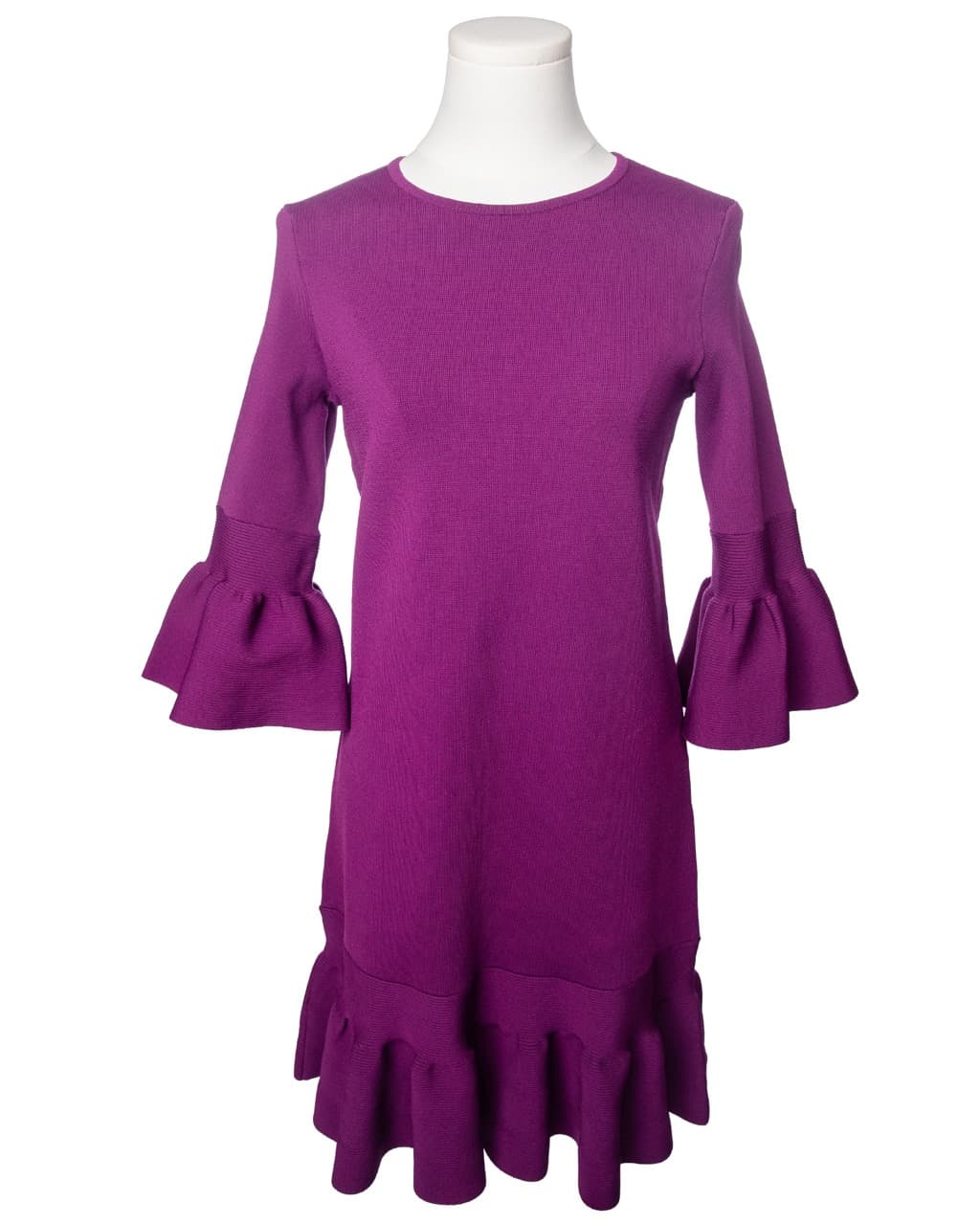 Ted Baker Magenta Bell Sleeve Knit Dress