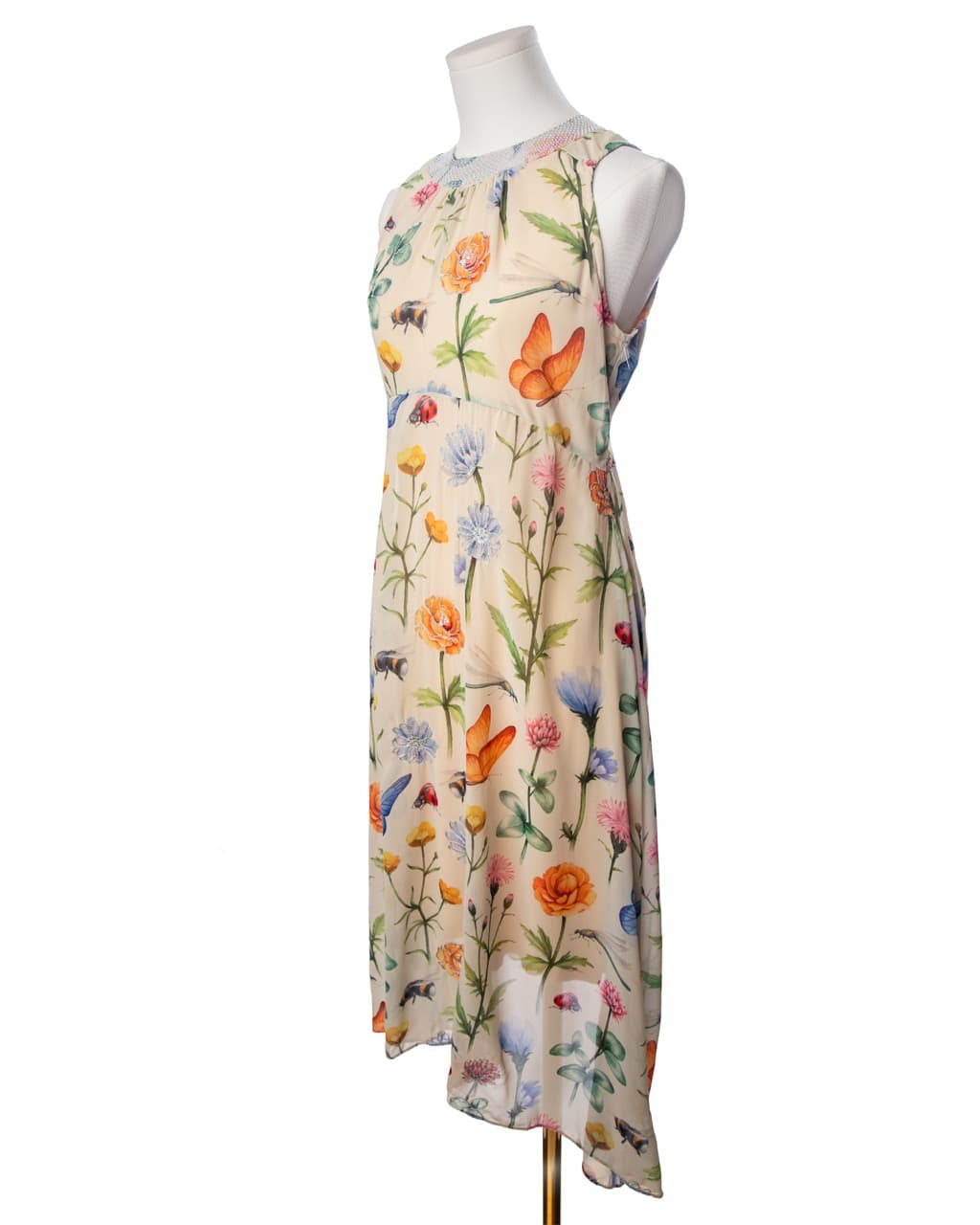 Pankaj & Nidhi Embellished Botanical Midi Dress