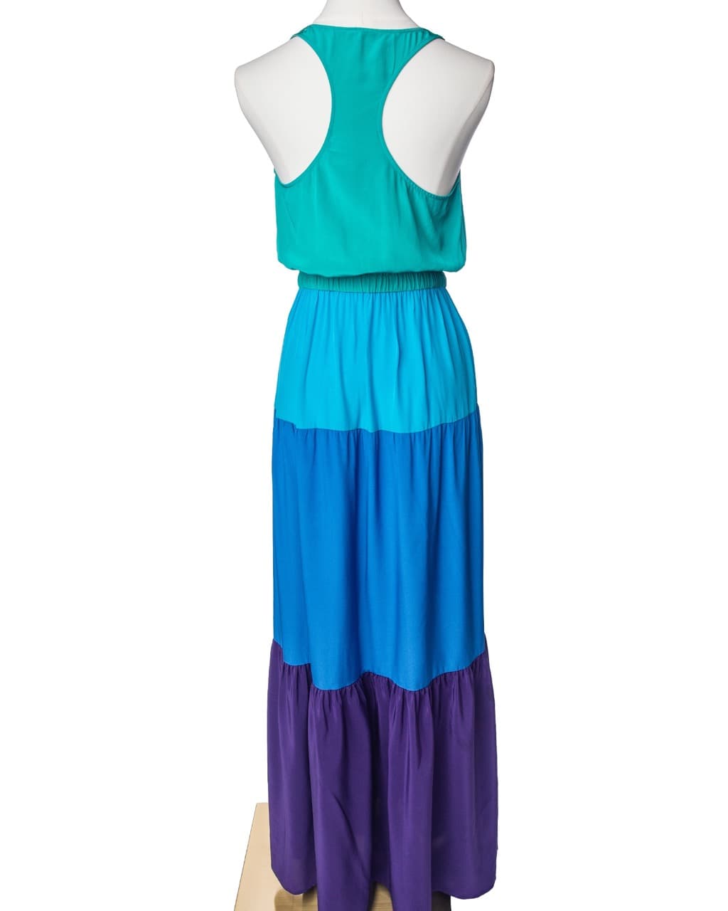 Twelfth Street by Cynthia Vincent Fifika Silk Colorblock Maxi Dress