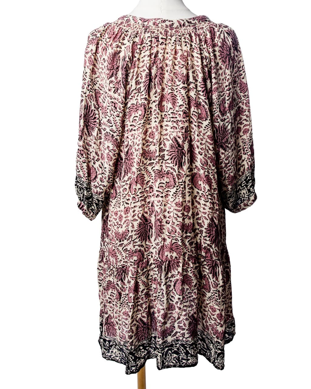 Natalie Martin 100% Silk Pink Floral Fiore Mini Dress