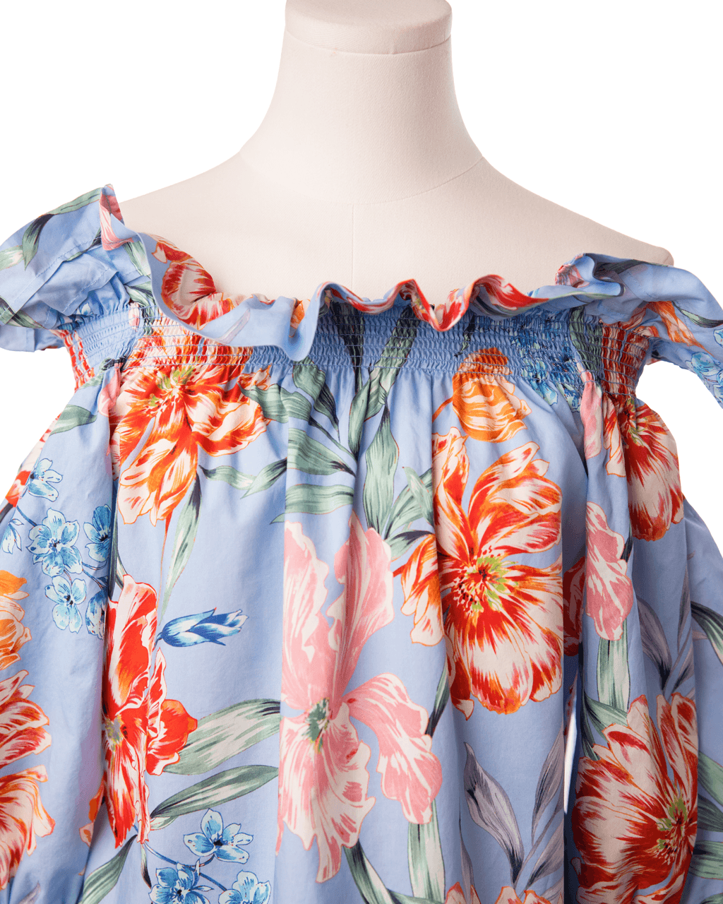 Christy Lynn Regina Floral Off-the-Shoulder Cotton Top