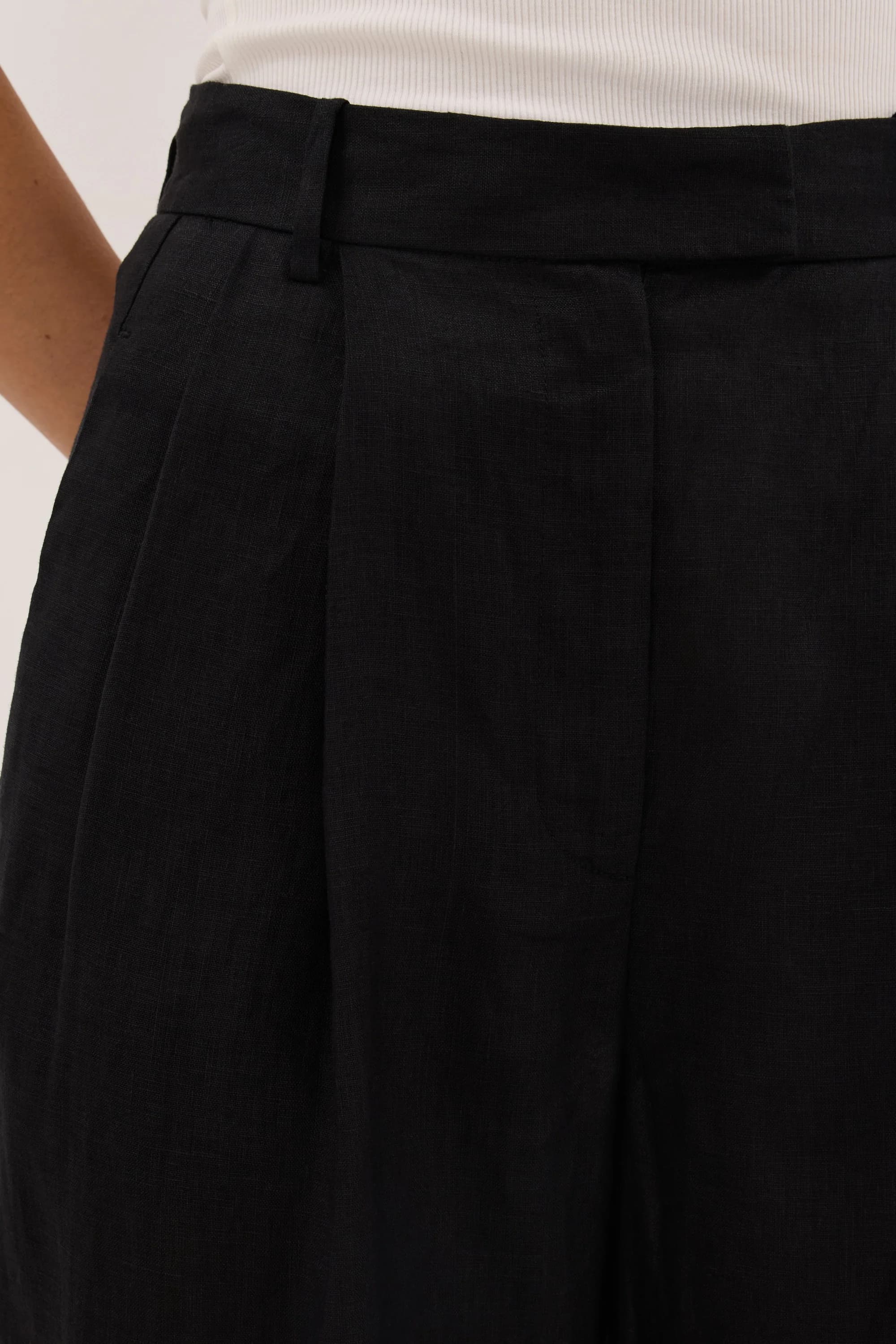 DISSH Easton Black Wide Leg Linen Pant – New With Tags