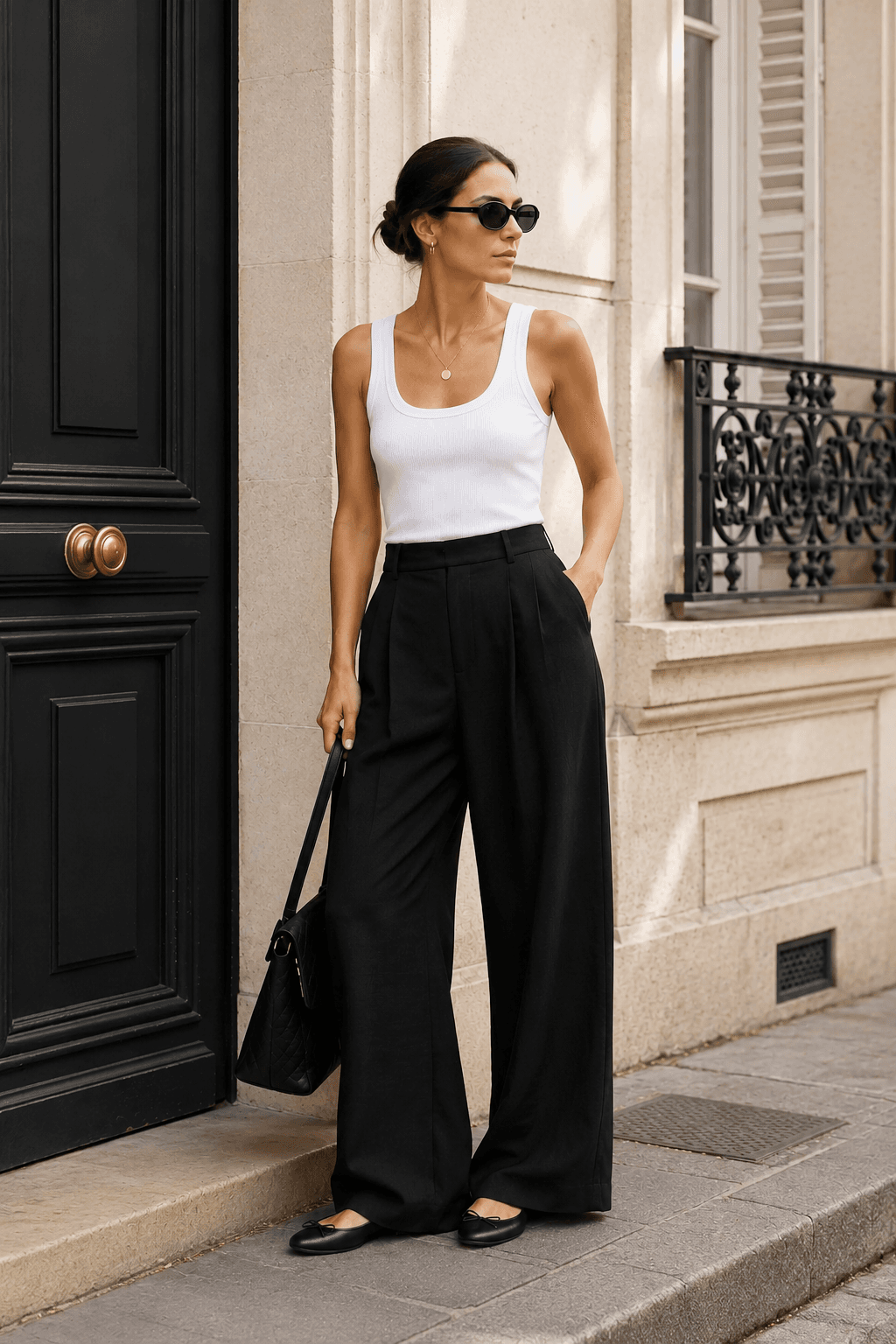 DISSH Easton Black Wide Leg Linen Pant – New With Tags