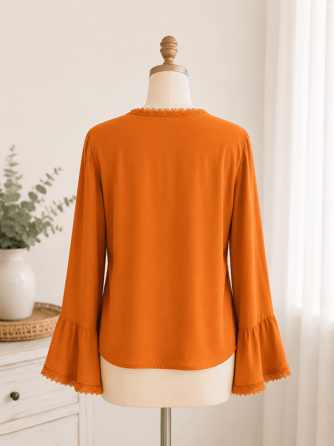 Kobi Halperin Silk Crochet Detail Blouse